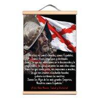 1ชิ้น Vintage Solid Wood Scroll ภาพวาด Wall Art ตกแต่ง-ยุคกลาง Crusader นักรบ WallCanvas Knights Templar โปสเตอร์