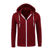 Covrlge Men Hoodies Jacket Spring Drawstring Zipper Hooded Sweatshirt Male Long Sleeve Pocket Pullover Autumn Hoodie Coat MWW145