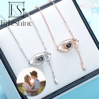 New Custom Photo Projection Necklace Devil Eye Necklaces Customized Choker Jewelry Valentines Day Christmas Fashion Elegant