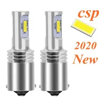 2ชิ้น1156 BA15S P21W 7506 R10W สว่างมาก CSP 3570ไฟ LED ท้ายรถไฟเบรคอัตโนมัติสัญญาณไฟเลี้ยวด้านหลังไฟจอดรถ LED