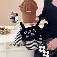 SWEETBABY ?พร้อมส่ง?ชุดเซ็ทเด็กผู้หญิง งาน2ชิ้นเสื้อสายเดี่ยว+กางเกง ชุดเซ็ทสำหรับเด็กผู้หญิง(832)