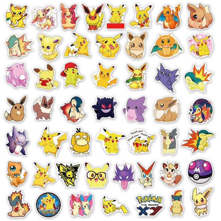 10-30-50pcs-cute-pokemon-anime-stickers-for-kids-toy-waterproof-graffiti-laptop-luggage-fridge-pikachu-cartoon-sticker-wholesale