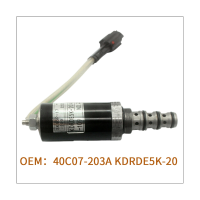 Excavator Solenoid Valve 40C07-203A KDRDE5K-20 Accessories Parts for Kobelco Excavator SK60-3 SK200-6E SK230-6E SK200-8 SK120 SK135 SK200