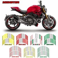 Hot sell New 12Pcs Thick Edge Outer Rim Sticker Stripe Wheel Decals For DUCATI MONSTER 695 696 796 1100 1100S 797 821 795 TV Remote Controllers