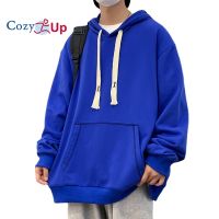 เสื้อฮู้ดแขนยาวผู้ชาย Cozy Up หลวมสบายๆสีทึบโพลีเอสเตอร์