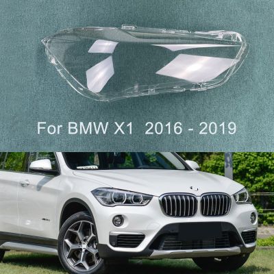 ไฟเปิดปิดอัตโนมัติเคสสำหรับ BMW X1 F48 F49 2016 2017 2018 2019ไฟหน้ารถฝาปิดเลนส์โป๊ะแก้วฝาครอบหมวกตัวครอบไฟหน้า