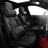 ☃ Nappa Leather Car Seat Cover For Ford Focus Fiesta Mondeo Transit Kuga High-quality Styling Auto Accessories Interior