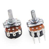 1pcs Dimming speed potentiometer WH138-1 with switch B5K B10K 50K B500K welding wire Round pin Long pin