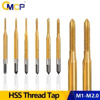 CMCP Screw Tap Drill Titanium Coated Machine Plug Tap M1 M1.8 Hand Tools HSS Screw Thread Metric Tap Drill Bits