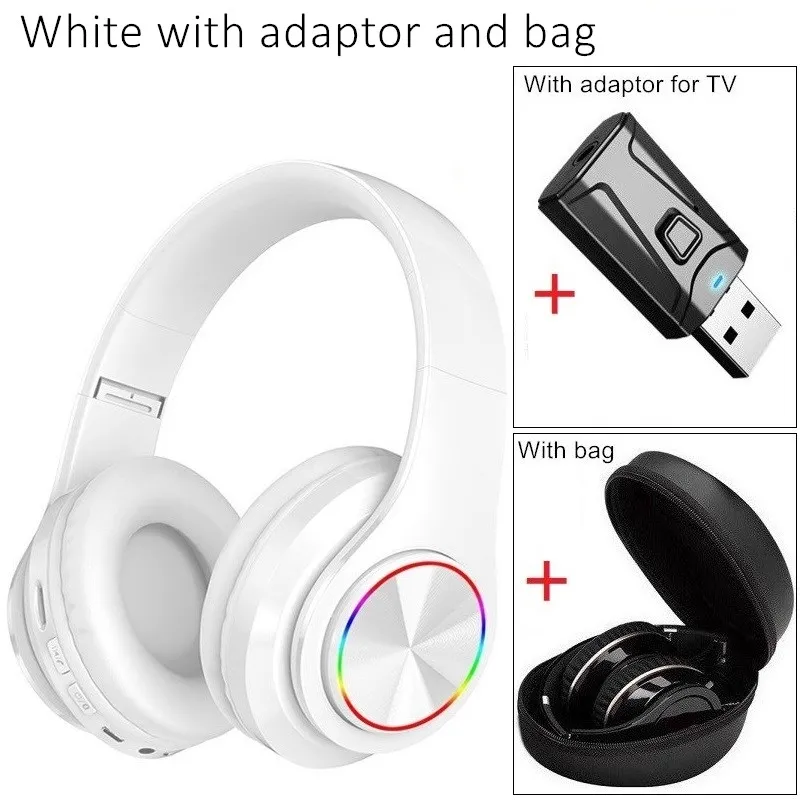 TV Headphones Wireless Helmets Foldable Bluetooth Headset PC