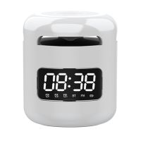 Wireless Bluetooth 5.0 Speaker HiFi Sound Quality LED Warm Night Light FM Radio ABS Smart Electronic Alarm Clock