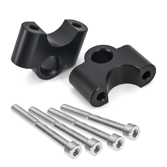 Motorcycle 35MM Handle Bar Riser Clamp Extend Handlebar Adapter Mount