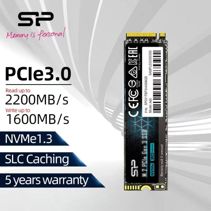 シリコンパワー SiliconPower M.2 2280 NVMe PCIe 3.0x4 SSD 1.0
