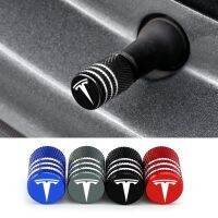 4pcs/set Car Anti Theft Valve Caps Wheels Tyre Valve Stem Cover Styling For Tesla Roadster Model S X Model 3 Auto Accessories