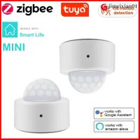 JIMEIXIAN01 เซนเซอร์อัจฉริยะ Tuya Smart Zigbee การเคลื่อนไหวของ PIR ร่างกายอินฟราเรด ZigBee ขนาดเล็ก ของใหม่ สัญญาณกันขโมย Tuya Zigbee ชีวิตอัจฉริยะในบ้าน