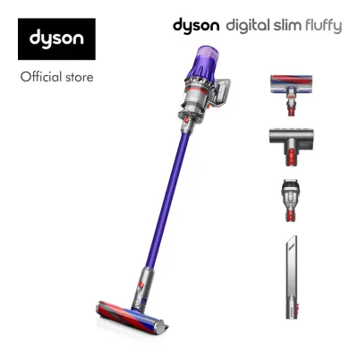 Dyson Digital Slim ™ Fluffy Cordless Vacuum Cleaner (Iron/Purple) เครื่องดูดฝุ่นไร้สาย ไดสัน