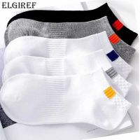 ✇✲ ELGIREF 1 Pairs Summer Cotton Man Short Socks Fashion Breathable Boat Socks Comfortable Casual Socks Male White Hot