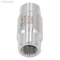 1/4 BSP Female 304 Stainless Steel Non-return Inline Spring Valve One way Check Valve 64 bar