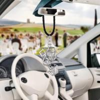 Car Pendant Keychains Bling Bling Diamond Rhinestone Ornaments Hanging Auto Interior Rear View Mirror Decoration Dangle Trim