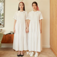 YU Lily Long Dress in White (สีขาว)