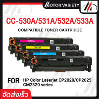 MOTOR หมึกเทียบเท่า CC530A/CC531A/CC532A/CC533A BKCMY สำหรับ HP Printer CP2025/CM2320/CM2320fxi/CM2320n