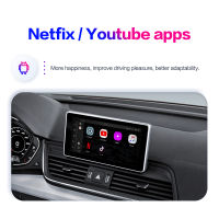 Wireless CarPlay Ai Adapter Android Auto Dongle เครื่องเล่นมัลติมีเดียในรถยนต์ Netflix YouTube Smart สำหรับ Audi VW Kia Toyota