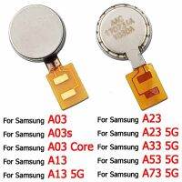 Samsung Galaxy A13 A23 A33 A53 A73 5G A03 A03s มอเตอร์สั่นโทรศัพท์มือถือสำหรับอะไหล่สายเคเบิลงอได้เครื่องสั่นของแท้