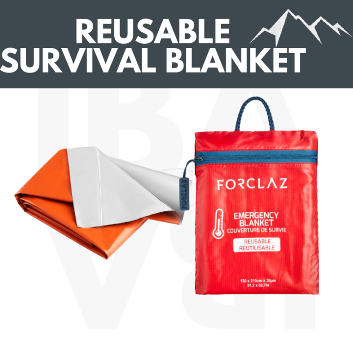 Decathlon Reusable Survival Blanket/SingleUse Lazada PH