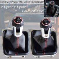 5 Speed 6 Speed Gear Shift Knob Lever HandBall With Gaiter Boot Cover For Volkswagen VW Golf7 A7 MK7 VII For GTI GTD 2013-2018