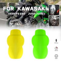 สำหรับ KAWASAKI Versys 650 2010-2014ฝาครอบไฟหน้ารถมอเตอร์ไซด์ที่บังฝาครอบป้องกันอะคริลิคเลนส์ป้องกันหน้าจอ