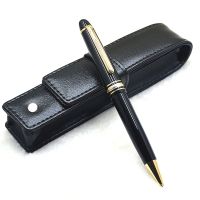 With Case 1 Luxury MB 145 Black Resin Rollerball Pen Blance Ballpoint Pen Fountain Pens Office School Writing Stationery With Serial Number