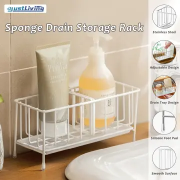1pc Large Silicone Sponge Holder Sink Organizer Caddy Drain