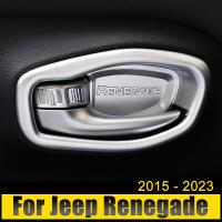 สำหรับ Jeep Renegade 2015 2016 2017 2018 2019 2020 2021 2022 2023 ABS สติกเกอร์ตกแต่งเฟรมแขวนชามรถยนต์