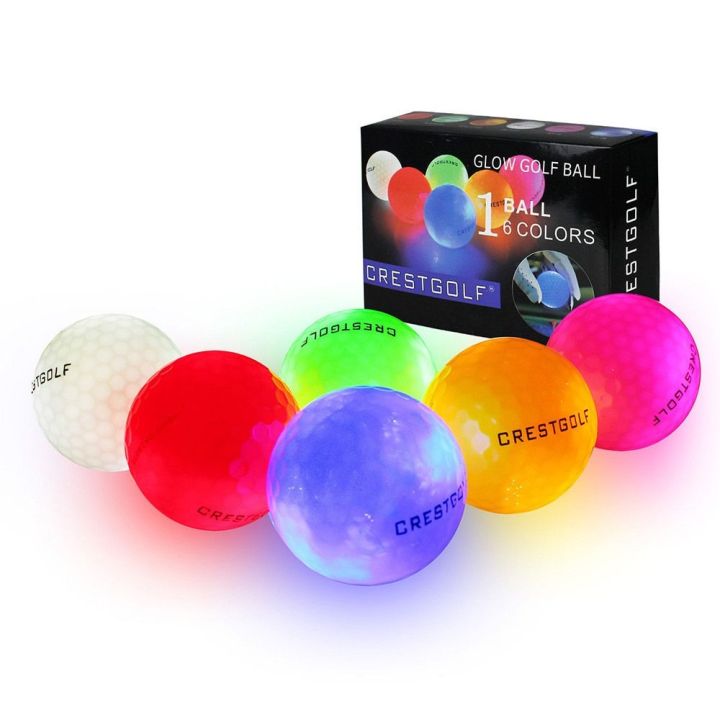 RIRIANN Six Color Golf Accessories Light Up Night Practice Glow In The