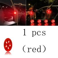 ไฟเตือนนิรภัยสำหรับเปิดประตูรถ1/2/4ชิ้นคำเตือนที่จอดรถนาฬิกาปลุกกระพริบ LED อเนกประสงค์กันไฟติดกันชนความปลอดภัยป้องกันการชน