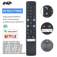 Rc901v fmr6 voice รีโมตคอนโทรลทีวี แฮนด์ฟรี สําหรับ TCL 55 นิ้ว 4K HDR Google TV Dolby Vision (55p727)