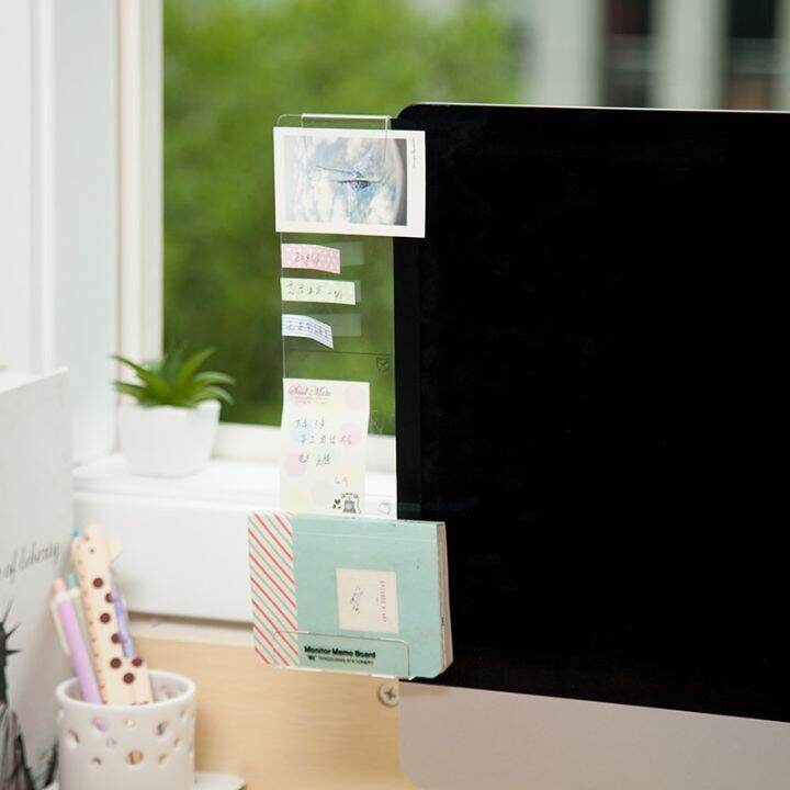 creative-acrylic-monitor-message-memo-board-for-sticky-note-transparent-name-card-phone-holder-desktop-plastic-holder-stationery