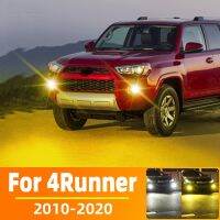 ไฟตัดหมอกแอลอีดี2ชิ้นสำหรับ Toyota 4Runner 2010 2011 2012 2018 2019 2020สีขาว6000K ไฟขับขี่คู่หน้า Canbus