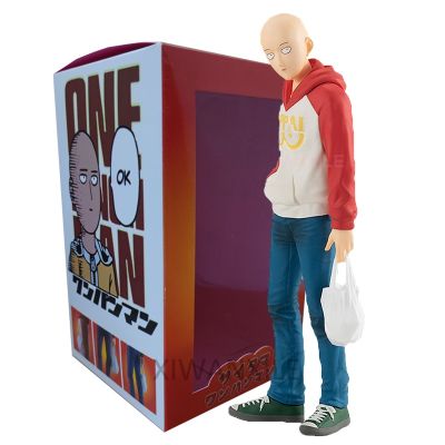 ZZOOI 18cm POP UP PARADE One Punch Man Anime Figure One Punch Man Saitama OPPAI Hoodie Action Figure Collection Model Doll Toys