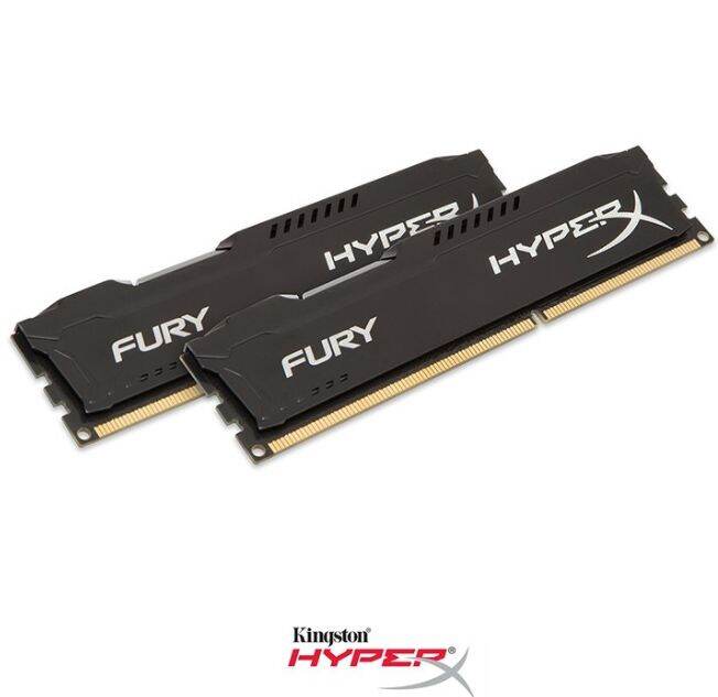 ขายเป็นคู่ RAM DDR3 Kingston HyperX 4x2 8G/1600 สีดำ HYPERX DDR3 สำหรับ ...