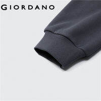 Giordanoผู้หญิง เสื้อสเวตเตอร์ผ้าฟลีซหน้าสั้นหลังสั้นยาวหลวมคอกลม Free Shipping 05322810TH