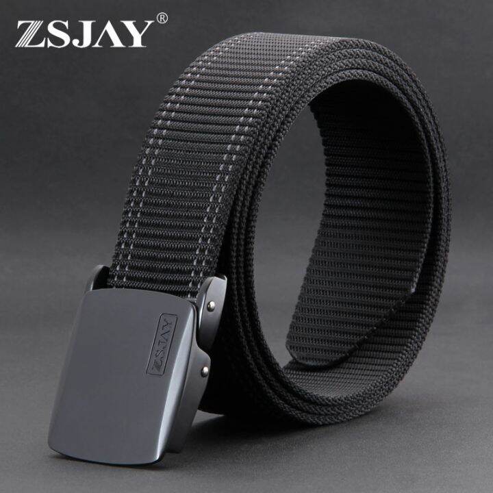 tactical-bird-hit-black-and-white-color-nylon-belt-movement-outdoor-canvas-belt-male-young-automatic-buckle-belts-tide