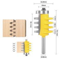 8mm 6mm 1/4 inc Shank Rail Reversible Finger Joint Glue Router Bit Cone Tenon Woodwork Cutter เครื่องมือไฟฟ้าเครื่องตัดเราเตอร์ไม้