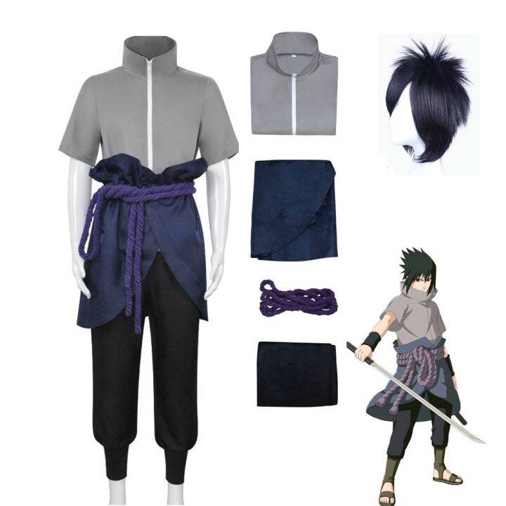 anime-hokage-uchiha-sasuke-cosplay-costumes-shippuden-sasuke-third-generation-suit-halloween-costume-gray-tops-suit-wig-clothes