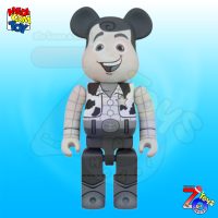 (ของแท้) Bearbrick WOODY B&amp;W Version 1000% แบร์บริค Medicom Toy ของใหม่ มือ 1