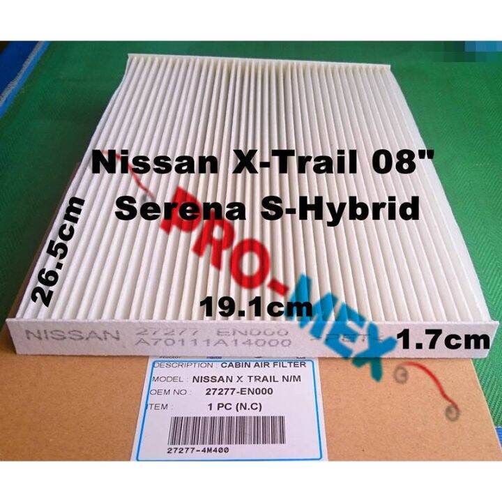 Nissan X trail 2008 & Nissan Serena SHybrid Air Cond Cabin Filter