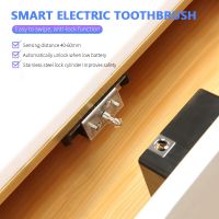 Bluetooth Invisible Cabinet Lock RFID Sensor Smart Drawer Security No Drill Keyless File Cabinet Locks Android IOS APP Unlock