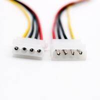 10ชิ้น50เซนติเมตร/1.5ft Ide 4ขา Molex ตัวผู้ไปยัง Ide 4ขาแจ็คตัวเมียสายการขยายเครื่องแปลงเครื่องเชื่อมต่อ