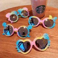 【CC】✲۩❃  2022 Children Star Cartoon  Round Colors Sunglasses Baby Boy UV400 Goggles Outdoor Kids Beach Eyewear