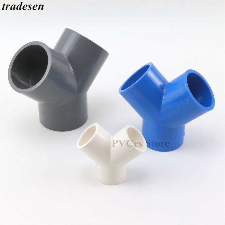 I.D20 25 32 40 50 63mm PVC Pipe Y Type Connector UPVC Pipe Fitting Tee